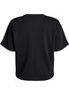 Boxy cotton T-shirt, Black, Packshot image number 1