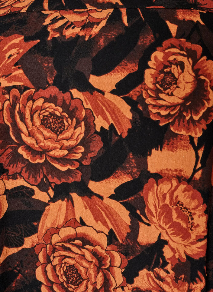 Short cotton dress with an elasticated hem and long sleeves, Black, Packshot image number 2