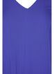 Short-sleeved viscose dress with v-neck, Dazzling Blue, Packshot image number 2