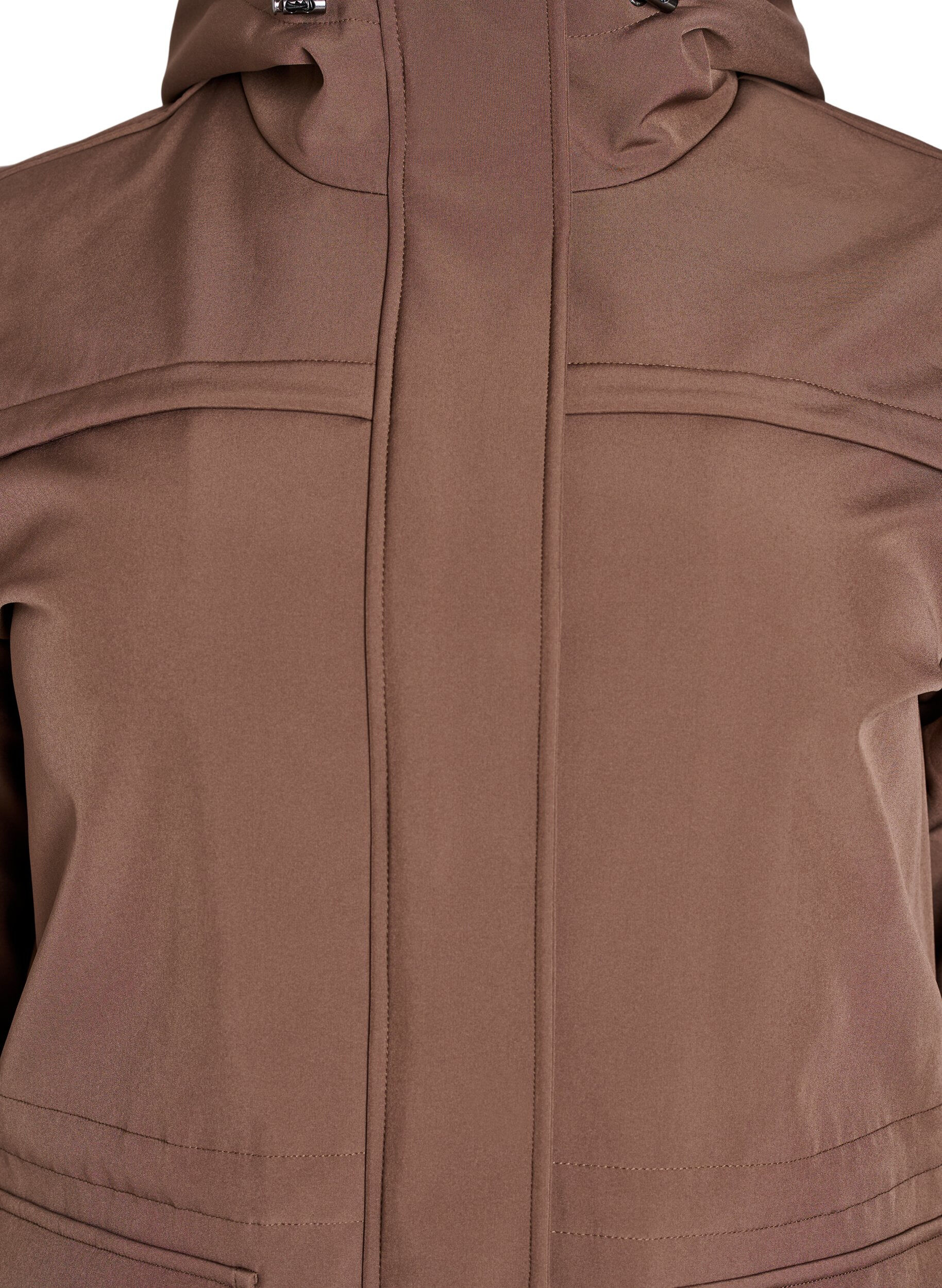 ZizzifashionWater-repellent softshell jacket with quilted lining, Brown, Packshot image number 2