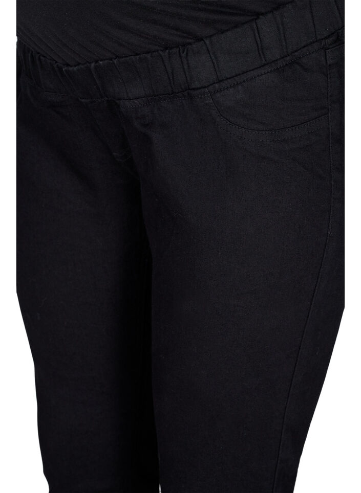 Pregnancy jeggings with back pockets, Black, Packshot image number 2