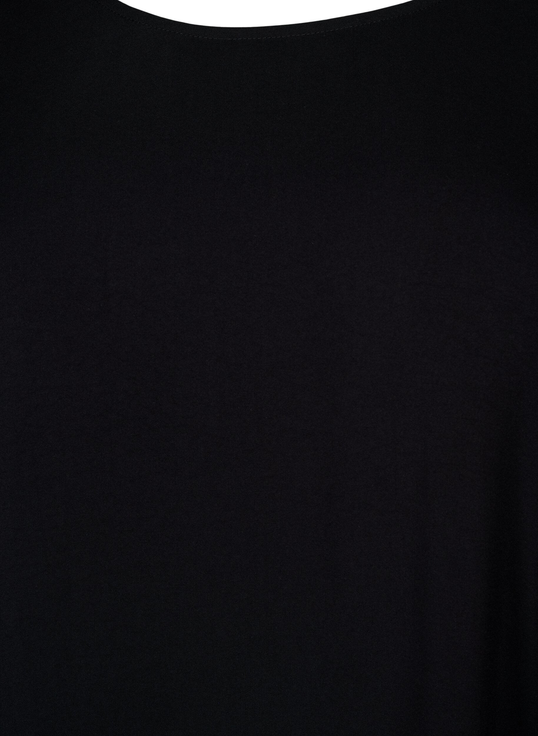 ZizzifashionDress in viscose with cutline, Black, Packshot image number 2