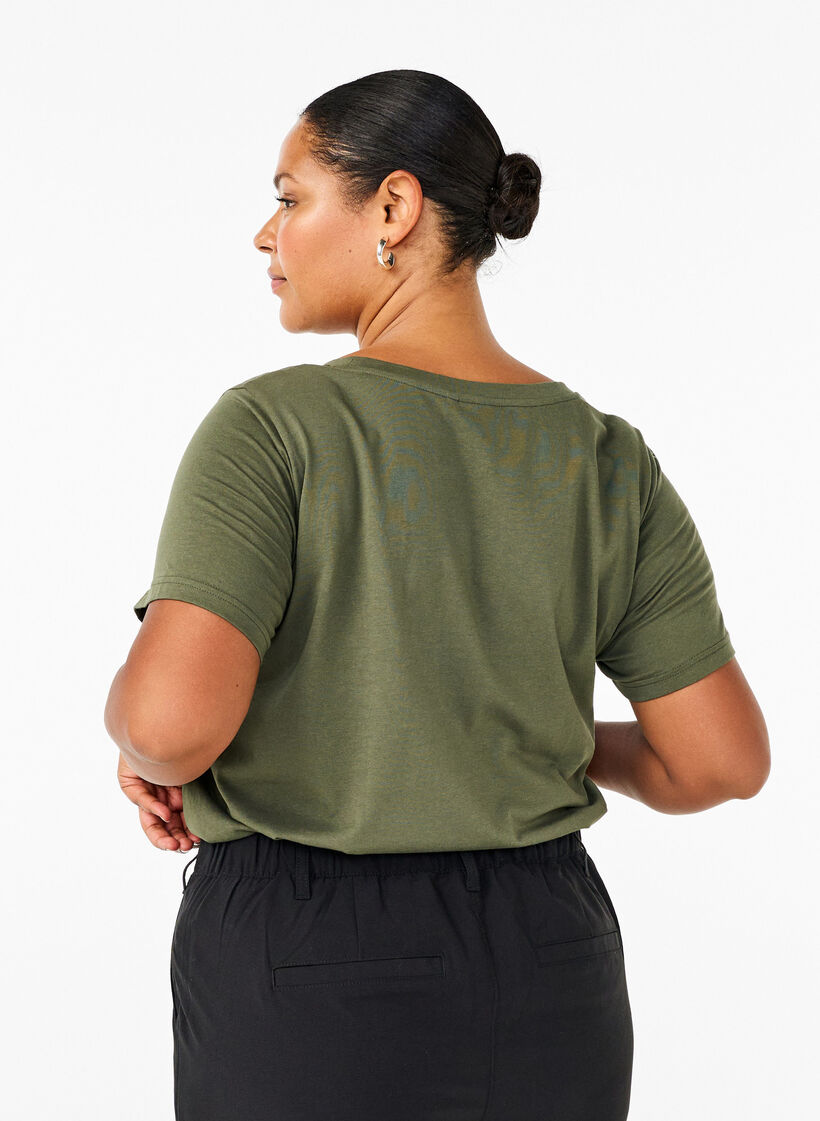 T-shirt with a motif, Thyme w. Kind People, Model image number 1