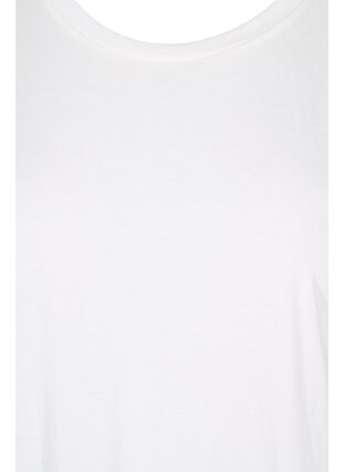 Short-sleeved t-shirt with broderie anglaise, Off White Mel, Packshot image number 2