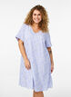 FLASH - Short-sleeved dress with a V-neck, Blue, Model image number 0