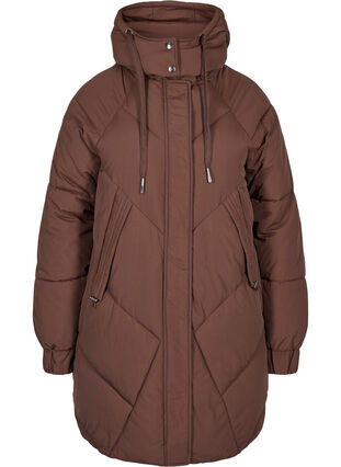 Winter jacket with removable hood, Rocky Road as s, Packshot image number 0