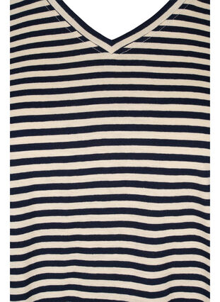Striped cotton t-shirt, Night Sky Y/D, Packshot image number 2
