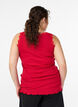 Top with lace trim, Red, Model image number 2