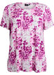 T-shirt with floral print, Pink, Packshot image number 0