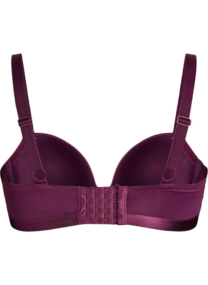 Moulded bra with mesh, Purple, Packshot image number 1
