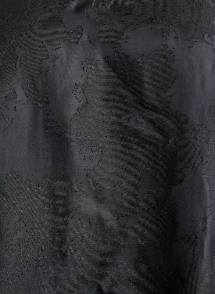 Organza-look party blouse with a tone-on-tone pattern, Black, Packshot image number 2