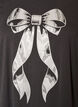 Cotton T-shirt with front print, Dark Grey, Packshot image number 2