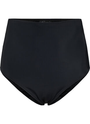 Bikini bottoms with high waist, Black, Packshot image number 0
