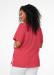 Short sleeve polo shirt with stripes, Pink, Model image number 2
