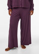 Ribbed jersey trousers with wide legs, Purple, Model image number 0