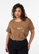 FLASH - T-shirt with print, Brown, Model image number 0