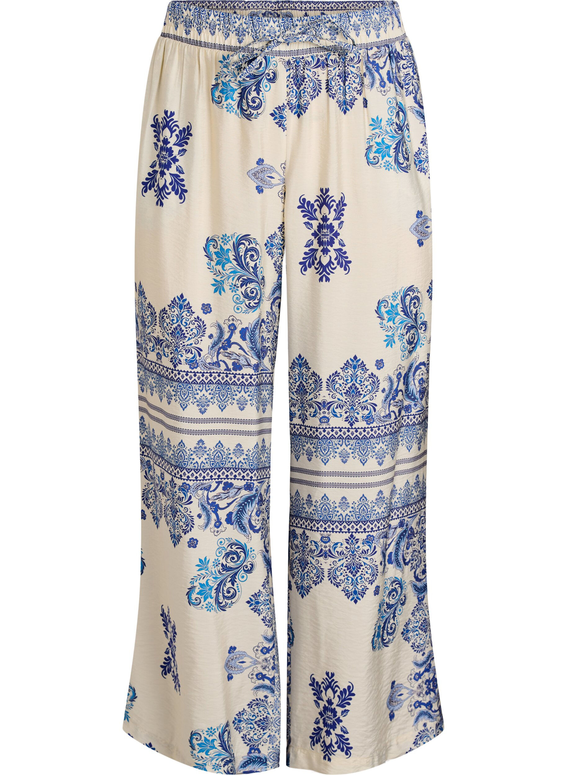 Zizzifashion Patterned wide-leg trousers, 9991, Packshot image number 0
