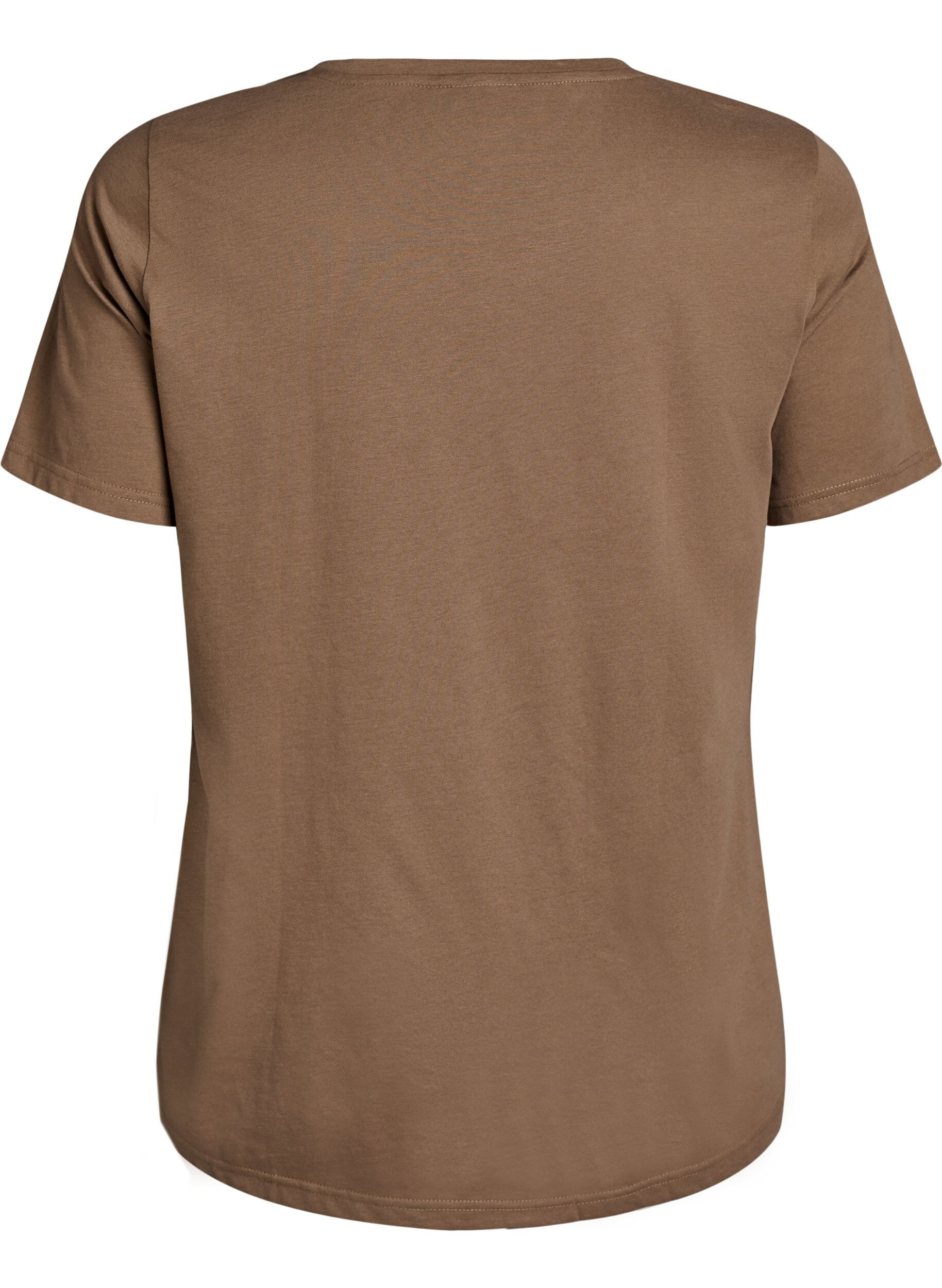 ZizzifashionT-shirt with motif, Brown, Packshot image number 1