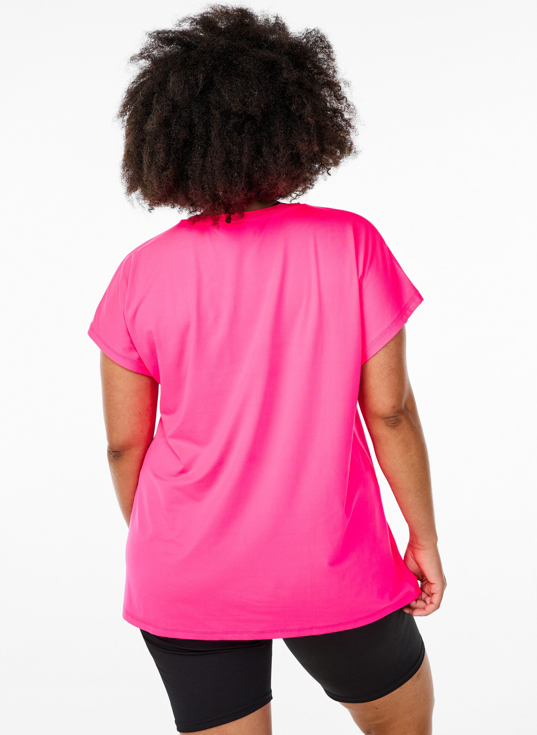 ZizzifashionSolid-coloured training T-shirt, Pink, Model image number 2