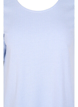 Striped blouse with 3/4 sleeves, Lavender L Stripe, Packshot image number 2