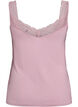 Viscose top with lace edge, Rose, Packshot image number 1
