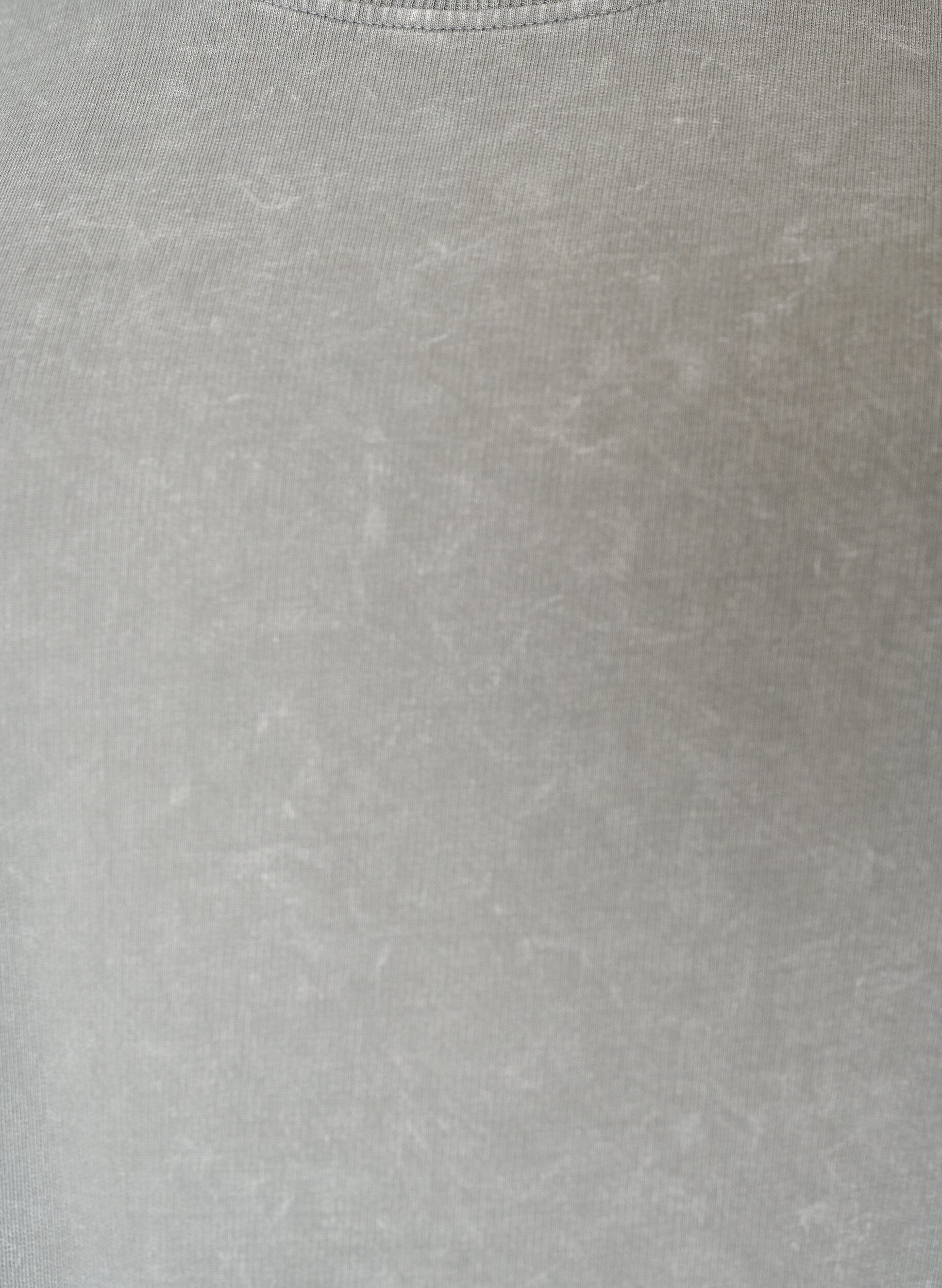 ZizzifashionLoose T-shirt dress with lace trim, Grey, Packshot image number 2