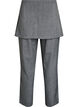 Straight fit trousers with skirt, Dark Grey, Packshot image number 1