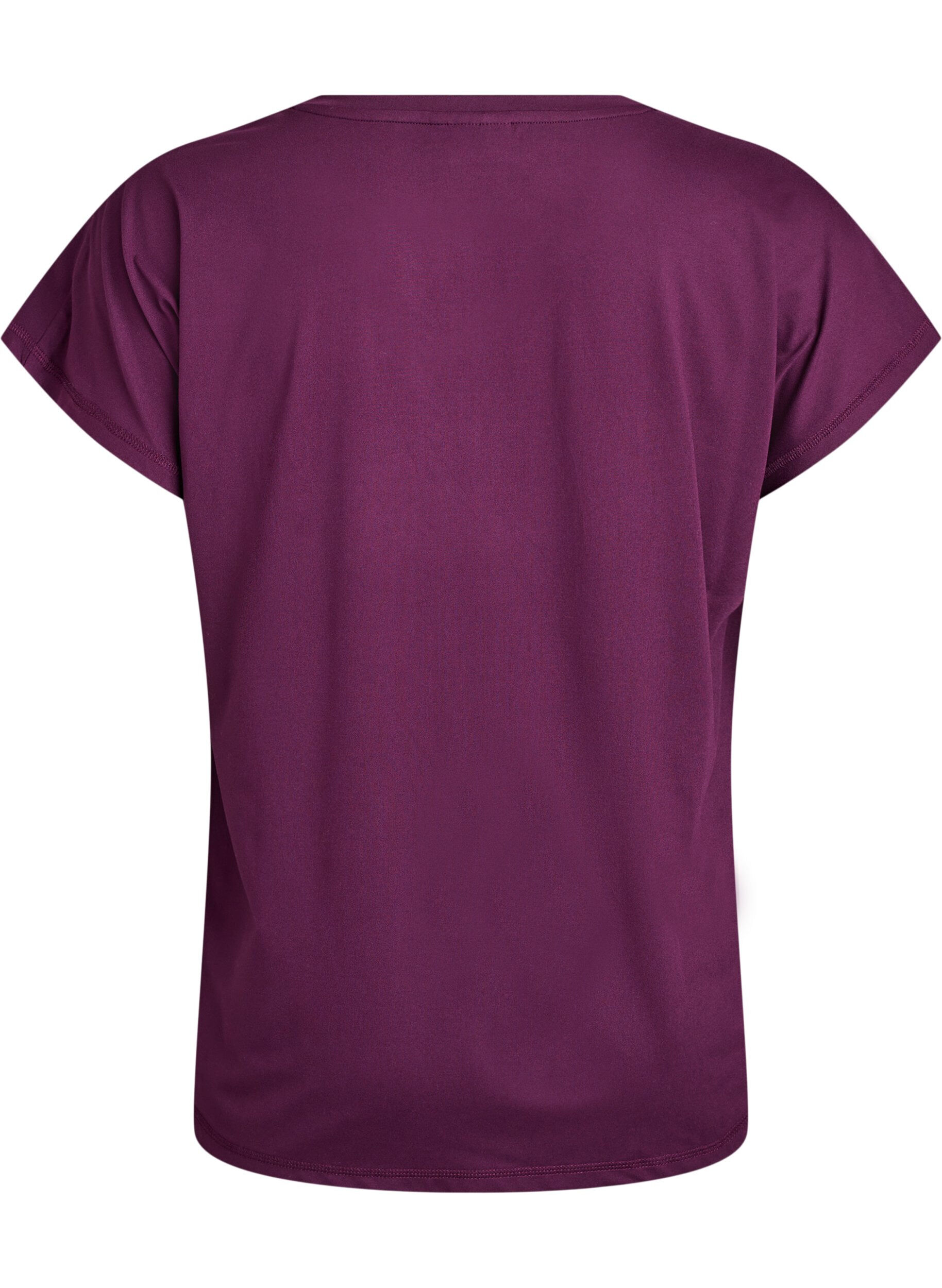 ZizzifashionSolid-coloured training T-shirt, Purple, Packshot image number 1