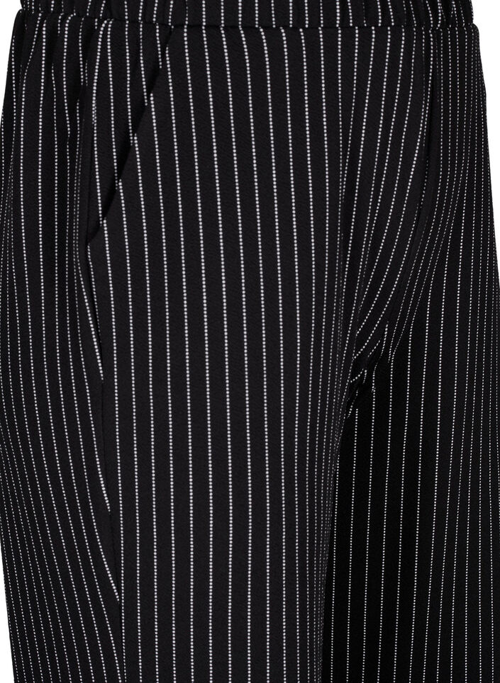Loose trousers with 7/8 length, Black, Packshot image number 2