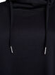 Sweatshirt with high collar and pockets, Black, Packshot image number 2