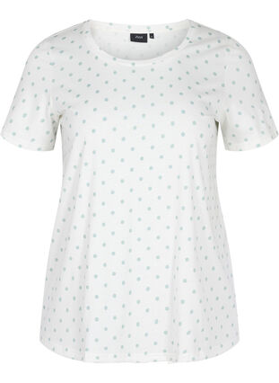 Polka dotted cotton t-shirt, Snow White W. Dot, Packshot image number 0