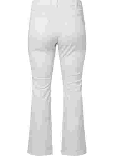 High-waisted Ellen bootcut jeans, White, Packshot image number 1