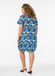 Short-sleeved, printed cotton dress, Blue, Model image number 2
