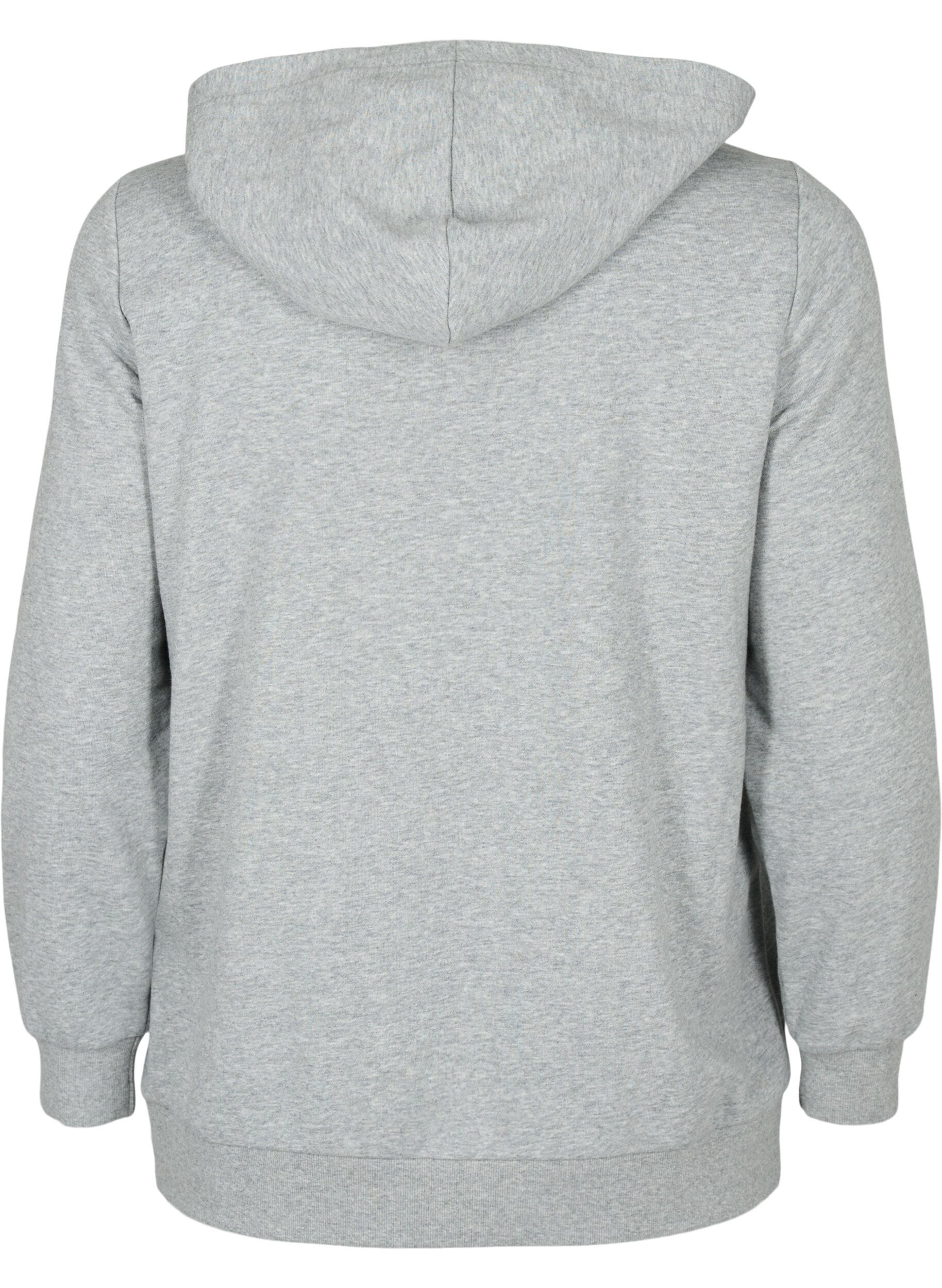 Zizzifashion Sweat hoodie, Light Grey Melange, Packshot image number 1