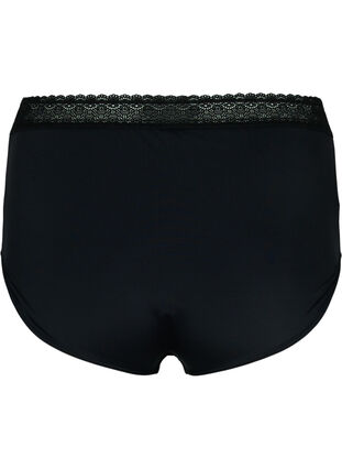 High-waisted knickers with laces, Black, Packshot image number 1