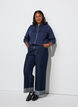Hooded sweatshirt with a zip and pockets, Blue, Model image number 1
