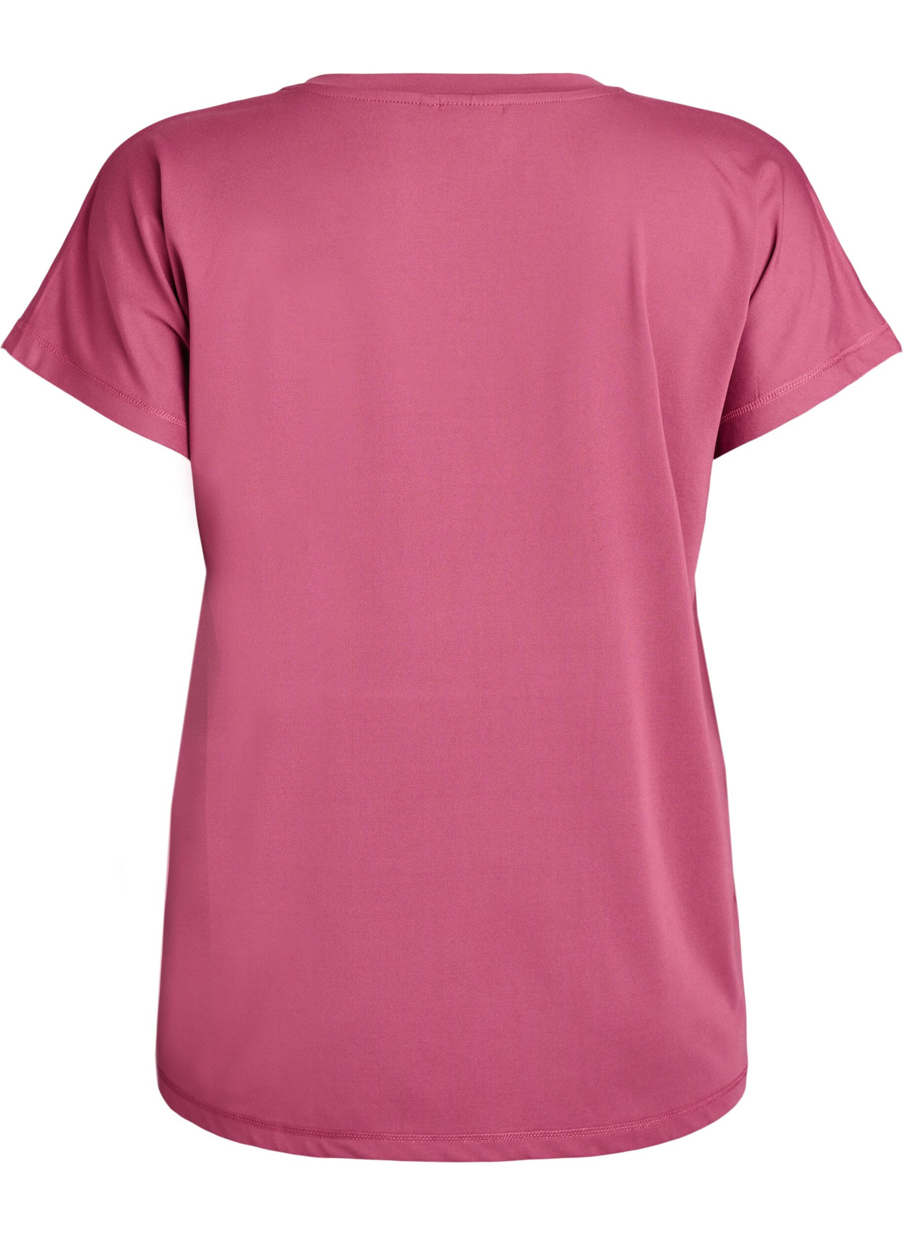 ZizzifashionLoose training t-shirt with v-neck, Red, Packshot image number 1
