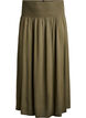 FLASH - Viscose maxi skirt with smocking, Green, Packshot image number 0