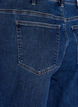 Kiana jeans with a straight fit and high waist, Blue, Packshot image number 3