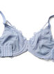 Full-coverage bra with lace and string details, Light Blue, Packshot image number 4