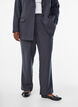 Suit trousers with straight legs and textured pattern, Dark Grey, Model image number 2