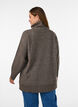 Loose knit jumper with a turtleneck, Brown, Model image number 2