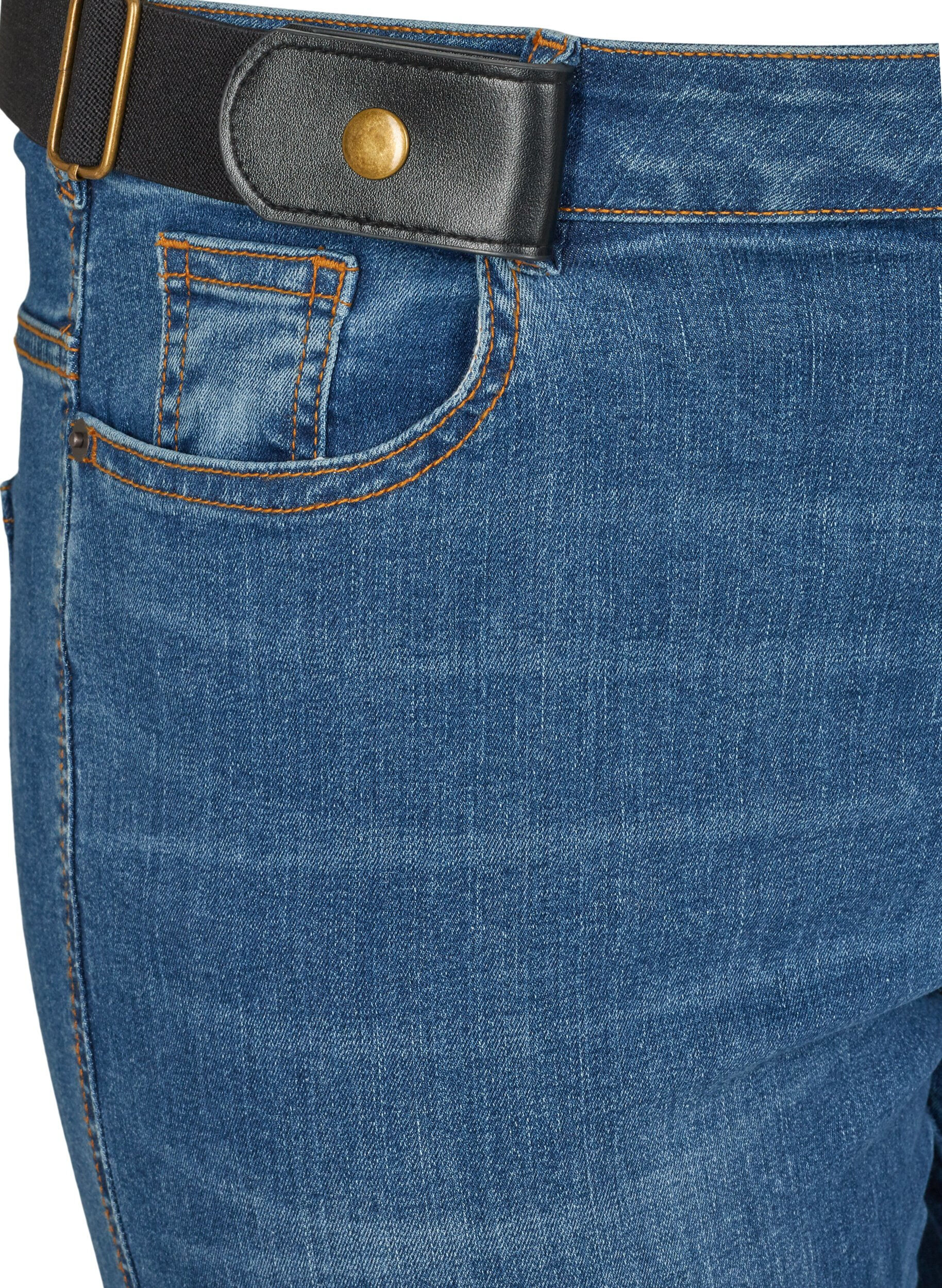 Zizzifashion Elastic belt, Black, Packshot image number 2