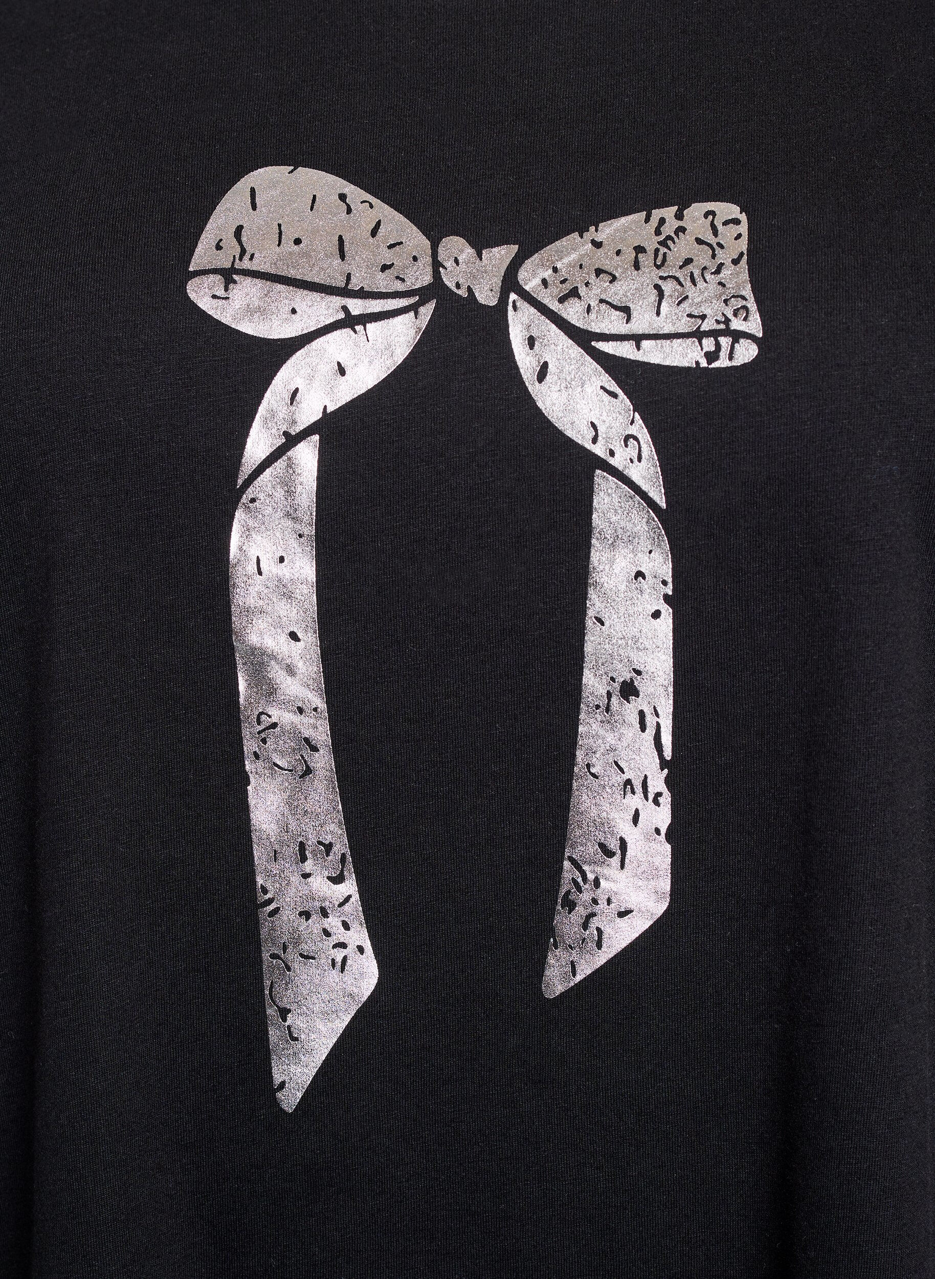 ZizzifashionT-shirt with motif, Black, Packshot image number 2