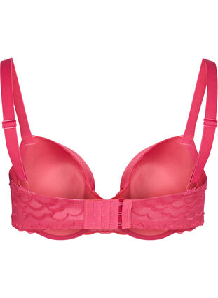 Padded bra with lace and underwire - Pink - Sz. 85E-115H