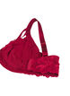 Full coverage lace bra with string details, Rhythmic Red, Packshot image number 3