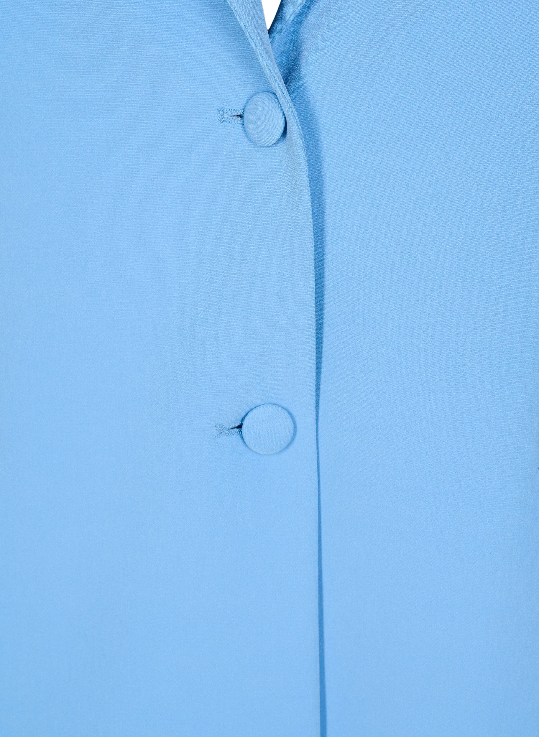 Zizzifashion Classic blazer with button closure, Light Blue, Packshot image number 2