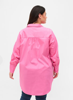 Long-sleeved shirt with high cuffs, Aurora Pink, Model image number 1