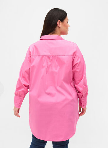 Long-sleeved shirt with high cuffs, Aurora Pink, Model image number 1