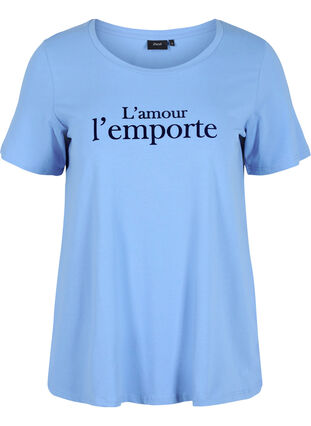 Short-sleeved t-shirt with print, Ultramarine / N.Sky, Packshot image number 0